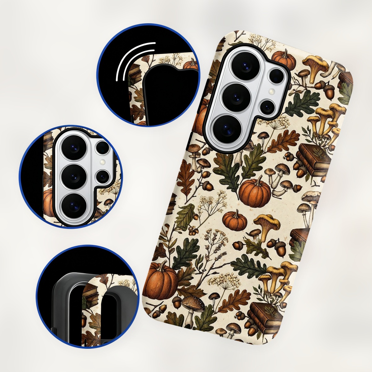 Jesienne wzory z grzybami i dy – Samsung Galaxy S24 recenzja i cena